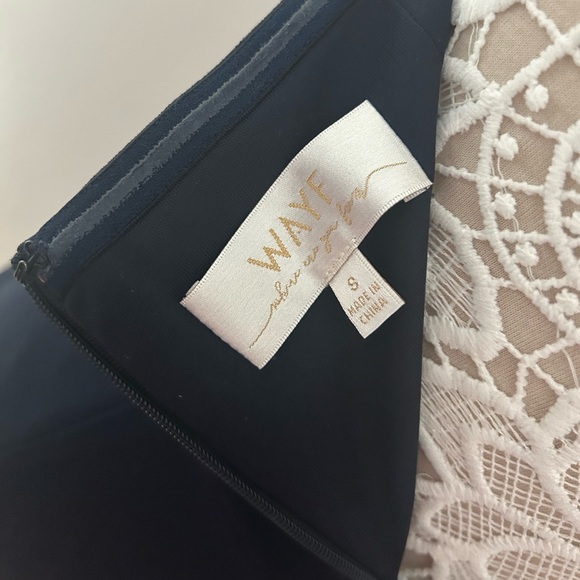 WAYF The Angelique Strapless Tulip Gown Navy / Ink - Picture 5 of 11